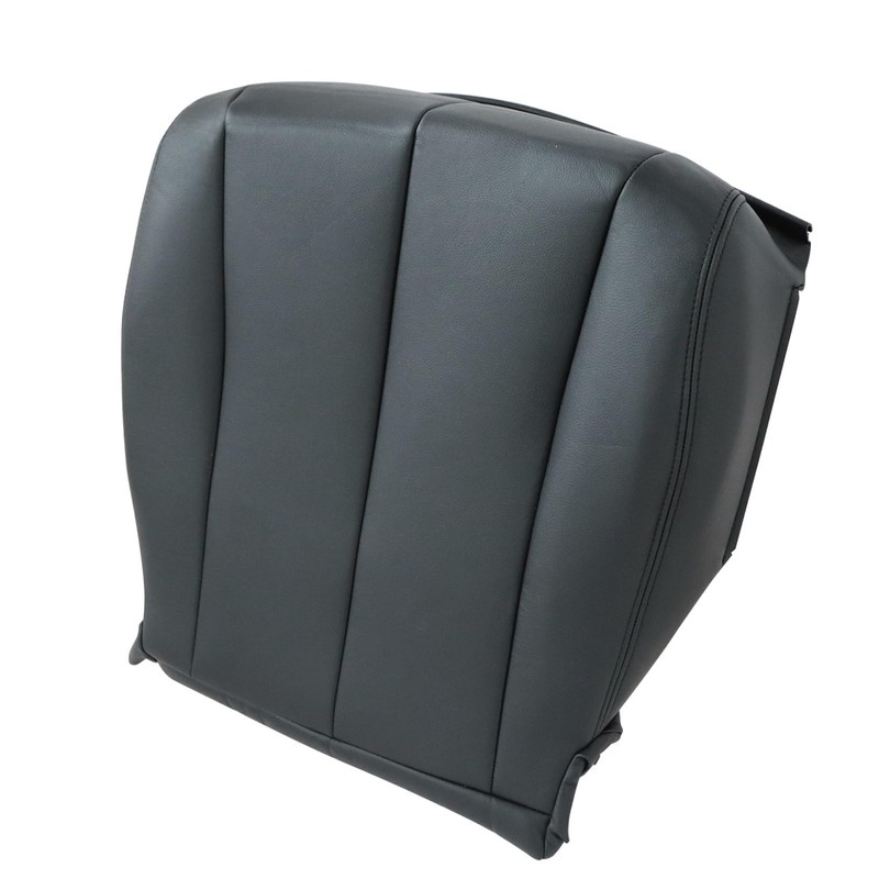FZJDSD Black Driver Side Bottom Microfiber Leather Replacement Seat Cover