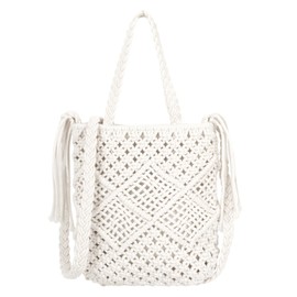 MEGAUK Women Handmade Beach Shoulder Bag Summer Holiday Woven Purse Casual Crossbody Bag Vacation Style Handwoven Bag For Girls