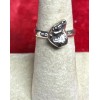 Natural Creations Sterling silver ring size 8 Meteorite Raw