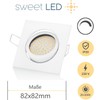 Sweet Led - LED recessed spotlight 230 V dimmable flat