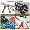 PATIKIL 25mm/0.98" Rubber End Cap, 44pcs PVC Cover Flexible Cap