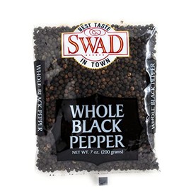 Great Bazaar Swad Whole Black Pepper, 7 Ounce