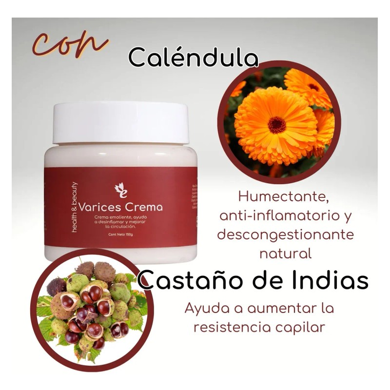 Crema Para Varices Emolit Con Castaño De Indias Y Hamamelis