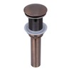 Akicon Push Button Antique Copper Finish Bathroom Sink Drain Stopper