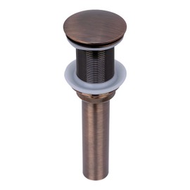 Akicon Push Button Antique Copper Finish Bathroom Sink Drain Stopper Without Overflow - 3 Years Warranty