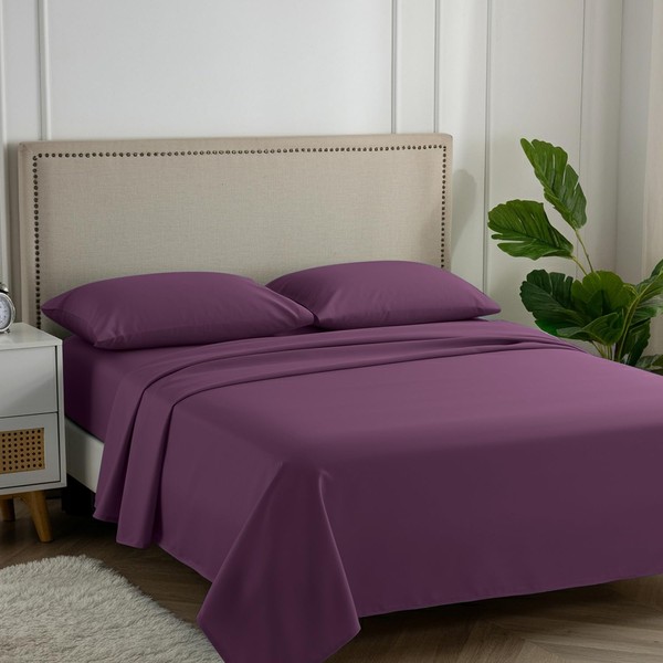 Carressa Linen California King Egyptian Cotton Sheet Sets - 600