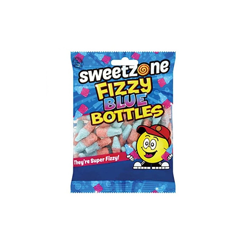 Sweetzone Fizzy Blue Bottles Bag, 90 g