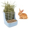 Litewoo Rabbit Hay Feeder Guinea Pig Feeder, 2 in 1
