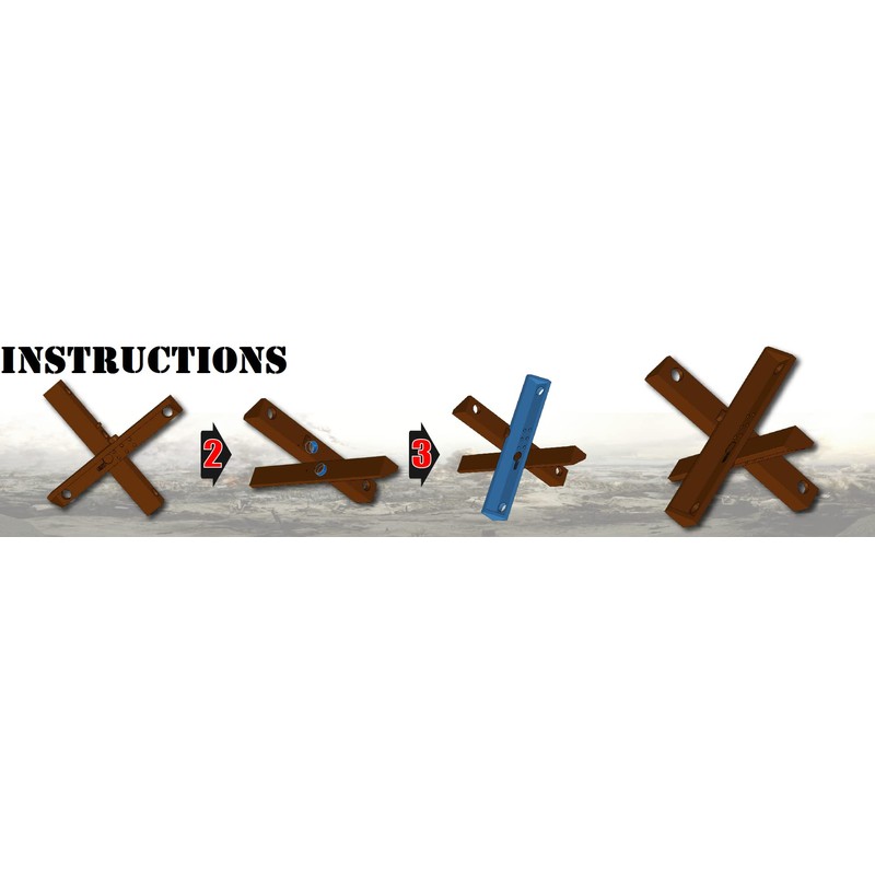 Custom Tank Traps Designed for Toy Brick Minifigures | 5