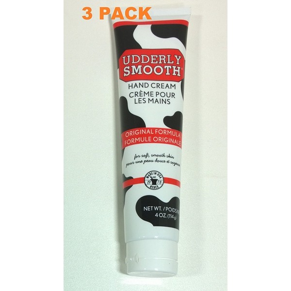 Pack of 3 - Udderly Smooth Udder Moisturizer Cream, 4 oz Tubes