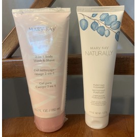 Mary Kay New Mary Kay 2-in-1 Body Wash & Shave 6.5oz + Naturally Purifying Cleanser 4.5oz