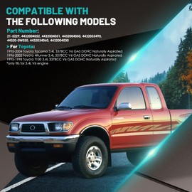 Farrme 21-5229 Power Steering Pump Fit for Toyota Tacoma 1995-2004, 1995-1998 T100, 1996-2002 for 4Runner V6 3.4L Automotive Replacement Power Assist Pump with Pulley Reservoir Assembly 4432004051