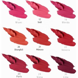 Bissú Set Labiales Mate Bissu Kit 9 Piezas - Celebrando la Diversidad y Belleza de Todas las Mujeres (Tonos Rojos/rosas, 4g)