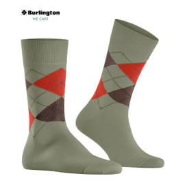 Burlington Men's King M SO Cotton Patterned Socks, Green (Leaf 7064), New Eco-Friendly, 40-46, Green (Leaf 7064) new - environmentally friendly