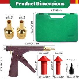 SBGGRL Mushroom Tire Plug Kit,Tire Plug Gun with 16 Plugs for Tire Punctures and Flats On Motorcycle,Cars,ATV, Trucks & Tractors, Fix a Flat Tire Roadside Tire Repair Kit