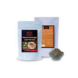 COMFORT Natural Moringa Leaf Tea Cut - 100% Natural Moringa Leaf for Herbal Tea - Antioxidants Rich, Naturally Boosts Energy, Supports Digestion & Immune System - 56.7G/2oz (Pack of 1)