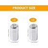 MIVES Mini Salt and Pepper Shakers, 4Pcs Stainless Steel, 5ml