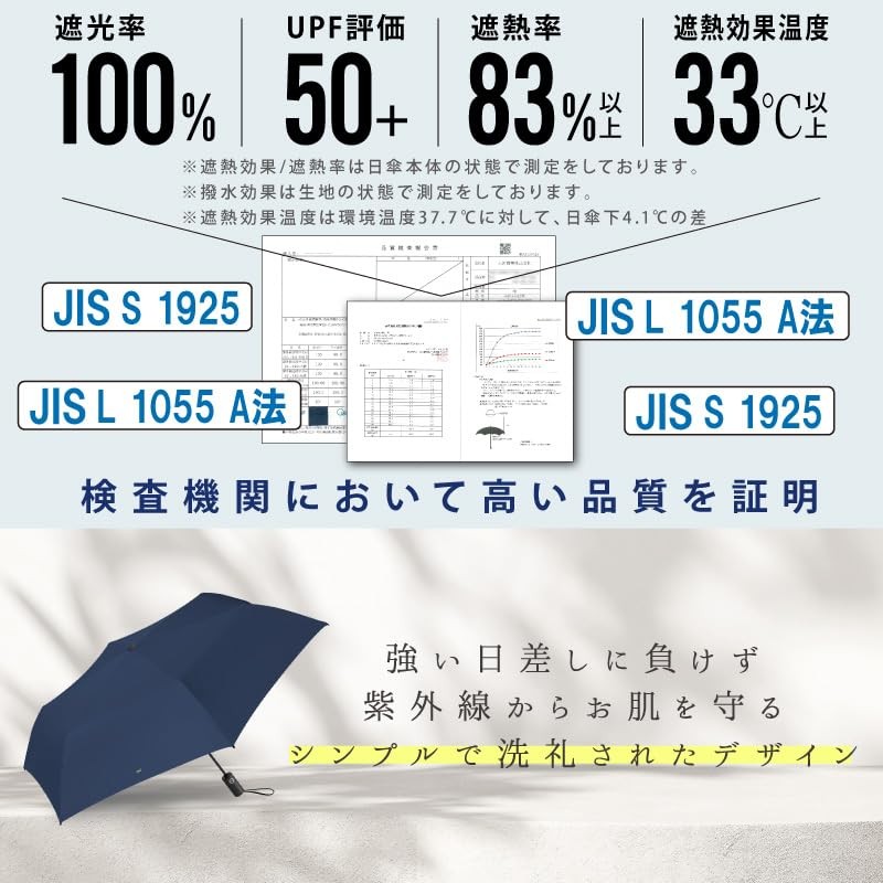 Folding Umbrella, One-Touch Automatic Open/Close, For Both Sunny and Rainy
