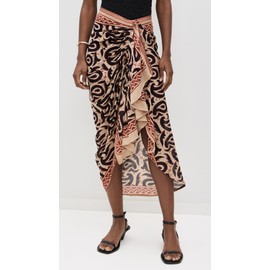 Guadalupe Design Women's Ashi Pareo Skirt, Black, XL