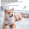 Dog Teaser Stick Extendable Interactive Silicone Handle Puppy Flirt Pole