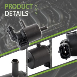 Vapor Canister Purge Valve Compatible with Hyundai Accent 2018-2022, Hyundai Kona 2018-2019, Kia Soul 2017-2018 Replacement for 28910 3L000