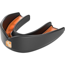 Shock Doctor Boy's Ultra Rugby Mouth Guard - Black/Orange, Youth