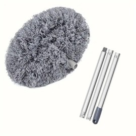 MLHpeak Ceiling Fan Cleaner Duster, Adjustable and Removable Fan Blade Cleaner from 18 to 62 Inches for Cleaning Walls Bookshelves Furniture Door Window Top (Blue)