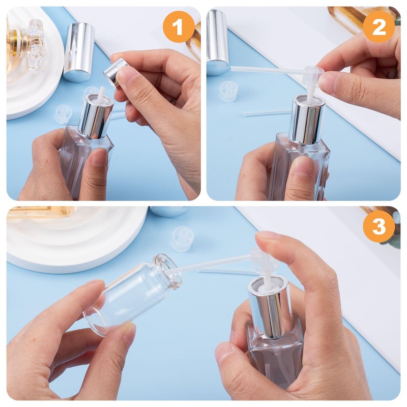 HINZIC 40PCS Perfume Dispenser Pump Travel Mini Perfume Refillable Bottle