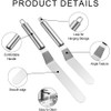 Heanvmyss 2PCS Stainless Steel Icing Spatula