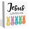 Rustic Easter Office Desk Decor - Cute Jusus Loves His