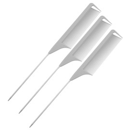 Vaguelly 3pcs Fine Tooth Partition Comb Hair Detangler Styling Grooming for Women and Teens