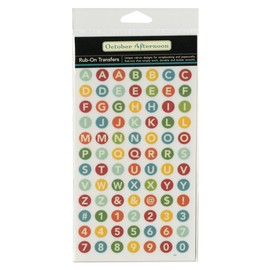 October Afternoon Road Map Rub-Ons 4.625"X7.75" Sheet-Vacancy Alpha