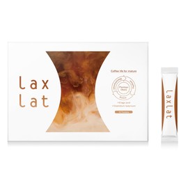 アプロド Laxlat ラクスラット (ダイエットコーヒー/痩せるコーヒー) 置き換え ダイエット サポート 食物繊維 乳酸菌 GABA (1箱 2g×15包入 / 粉末タイプ) ラクスラッド ラスクラット ラスクラッド