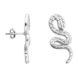 SOFIA MILANI - Women's Earrings 925 Silver - Snake Stud Earrings, Sterling silver