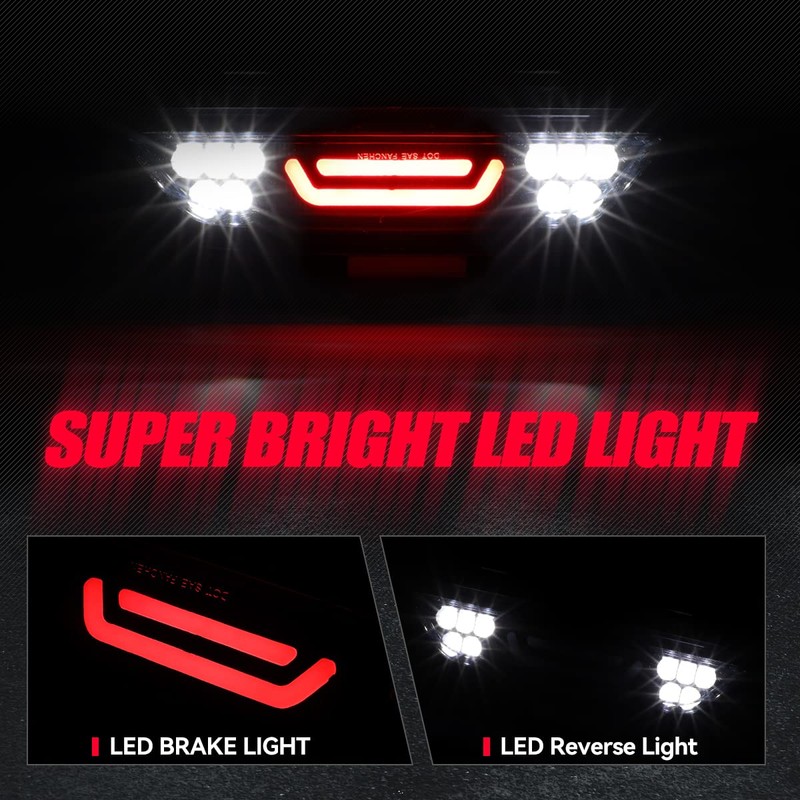 Auto Dynasty 3D LED Bar Tinted Housing Third Rear Tail