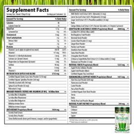 MacroLife Macro Greens Powder 38 Superfood Probiotics Antioxidants Digestive Enzymes & Adaptogen Supplement - Daily Super Green Juice & Smoothie Mix - Non-GMO Vegan Gluten-Free - 10oz (30 Servings)