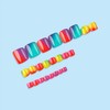 Rainbow Gradient Fake Toenails Colorful Ombre Press on Toenails Glossy