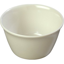 Carlisle 4354042 Dallas Ware Melamine Bouillon Cup, 8oz Capacity, 3.84" Diameter x 2.15" Depth, Bone (Case of 24)