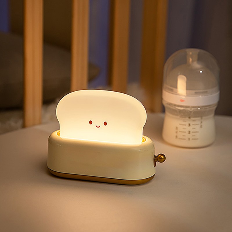 Bread Maker Night Light USB Rechargeable Stepless Dimming LED Desk
