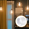 6 Pcs Black Light Socket Shade Rings, Metal Lamp Shade