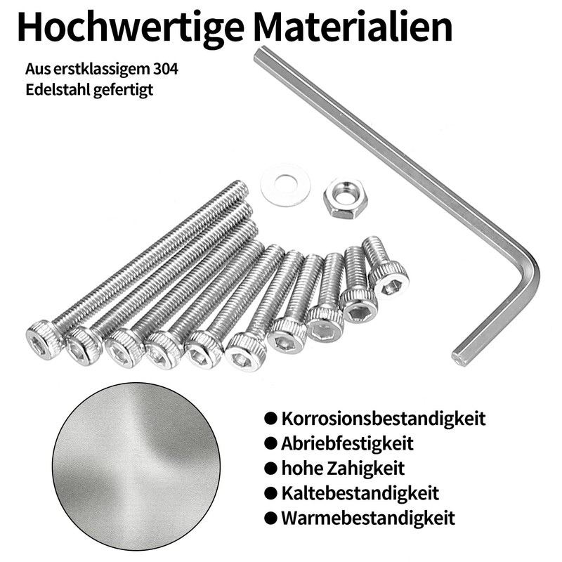 811 Pcs M3 Nuts and Bolts Set, Hex Socket Head