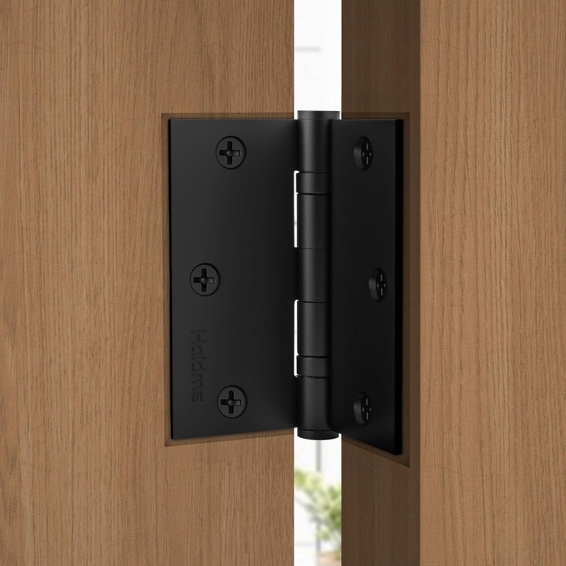 Haidms 3 Pack Stainless Steel Ball Bearing Hinges 3.5 Inch