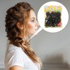 wilcractk Haargummi, Elastische Hair Ties, 230 Stück, Schwarze Mini Haargummis