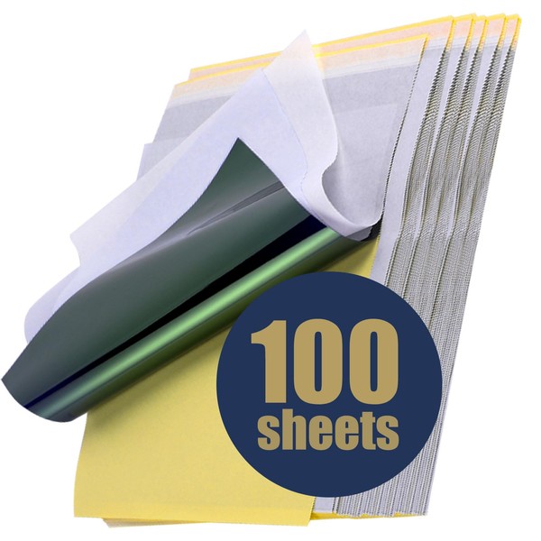 100 Sheets Tattoo Transfer Paper, Tattoo Stencil Paper for Tattooing