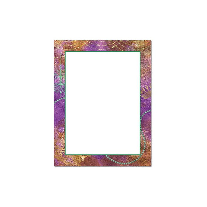 Mardi Gras Colors Letterhead Laser & Inkjet Printer Paper (25