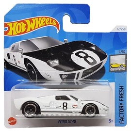Hot Wheels - Ford GT40 - Factory Fresh 2/10 - HTC51 - Short Card - 8 Ball - Good Year - Mattel 2024