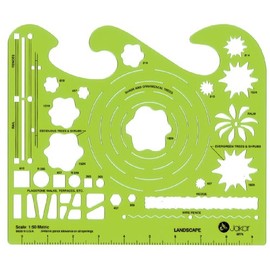 Jakar Landscape Garden Stencil Template Artist Design Drawing Aid Tool 4674