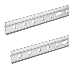 2 Pieces SOTECH Hanging Rails 357mm Cabinet Hanger Cabinet Rails for Kitchen Furniture Cabinet Hanger Rails Galvanised Steel Wall Rails for Wall Cabinet