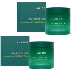 Laneige Cica Sleeping Mask 60ml x 2 Pack Sleeping Cream / 라네즈 시카 슬리핑 마스크 60ml x 2개 바르는팩 수면크림
