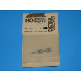 Detail Associates HO #SS-1302, Cab Sunshade - F & E Unit Type, Small  (4 Pcs.)